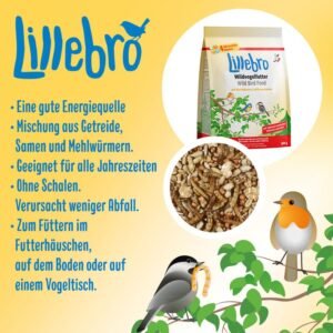 lillebro wild bird food with mealworms